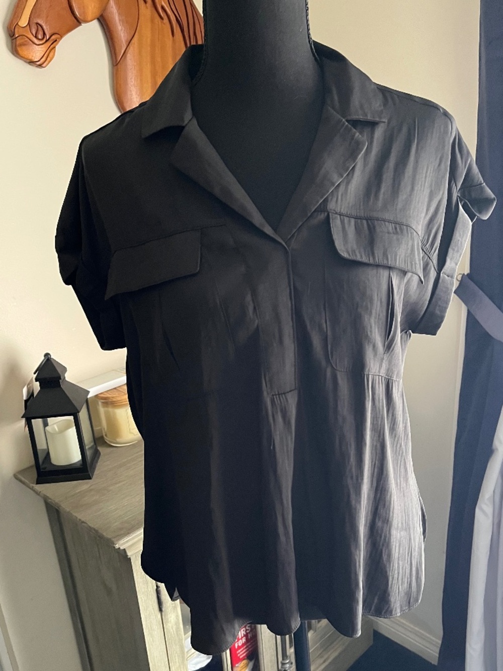 Womens Rose Olive top! Size small